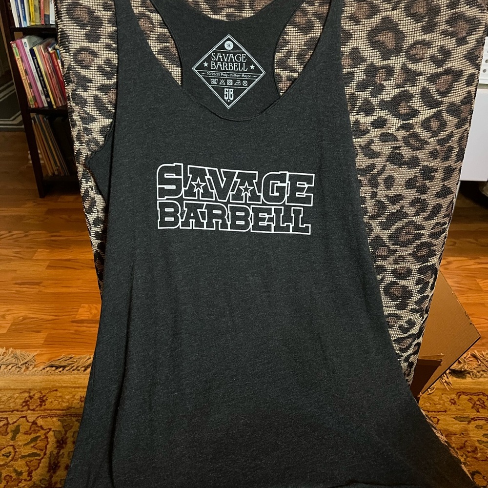 Savage Barbell Dark Charcoal Tank Top